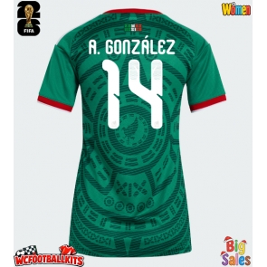 Mexico Armando Gonzalez #14 Replica Home Stadium Shirt for Women World Cup 2026 Short Sleeve